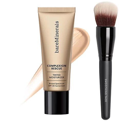 bareMinerals Complexion Rescue Tinted Moisturizer SPF 30 & Brush - QVC.com | QVC