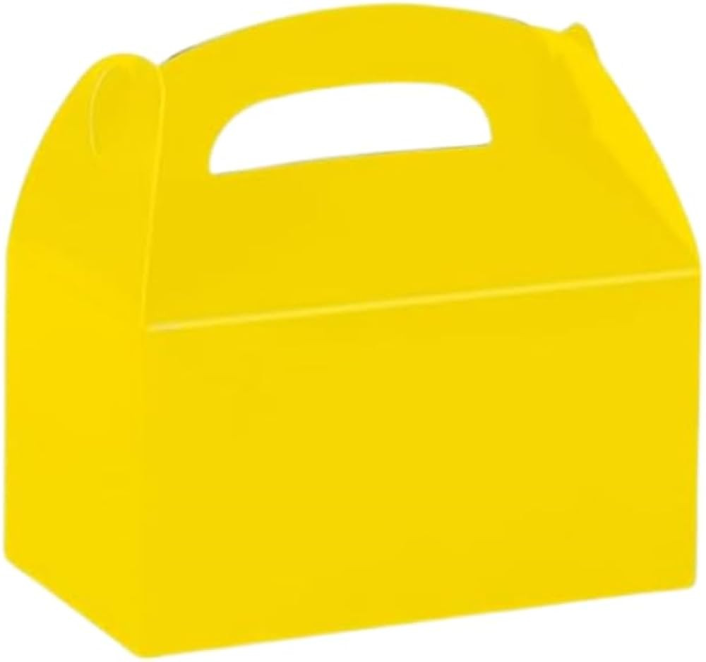 CHNLML 12 Pack Treat Boxes, 6.2x3.6x3.3 Inches Candy Gift Boxes, Party Favor With Handles, Paper ... | Amazon (US)