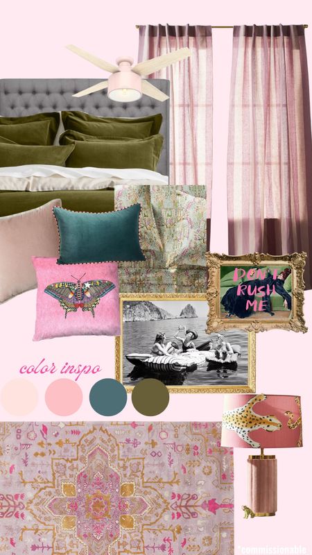 Bedroom Decor Inspo!!! Made to match and work with a gray headboard!!
