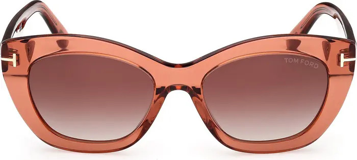 TOM FORD Linda 53mm Butterfly Sunglasses | Nordstrom | Nordstrom