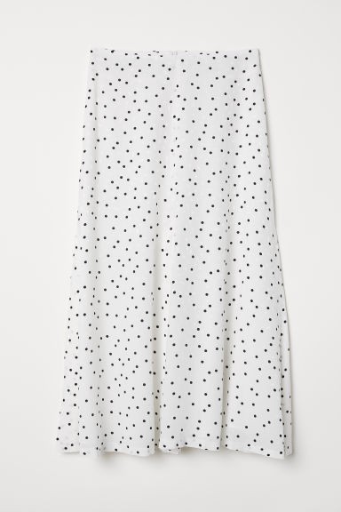 H & M - Jacquard-weave Skirt - White | H&M (US + CA)