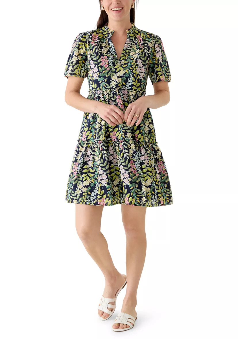 Women's Short Sleeve Tiered Mini Dress | Belk