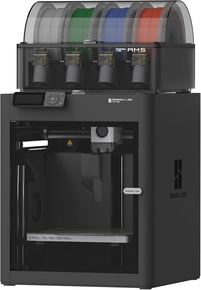 Bambu Lab P1S Combo, P1S 3D Printer and AMS, Support Up to 16 Colors/Multi Materials, 500mm/s Fas... | Amazon (US)