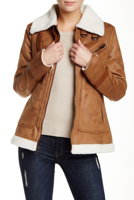 Rachel Rachel Roy | Faux Shearling Lined Faux Suede Jacket | Nordstrom Rack | Nordstrom Rack