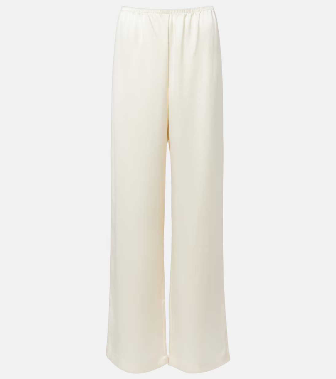 Barb mid-rise satin wide-leg pants | Mytheresa (US/CA)
