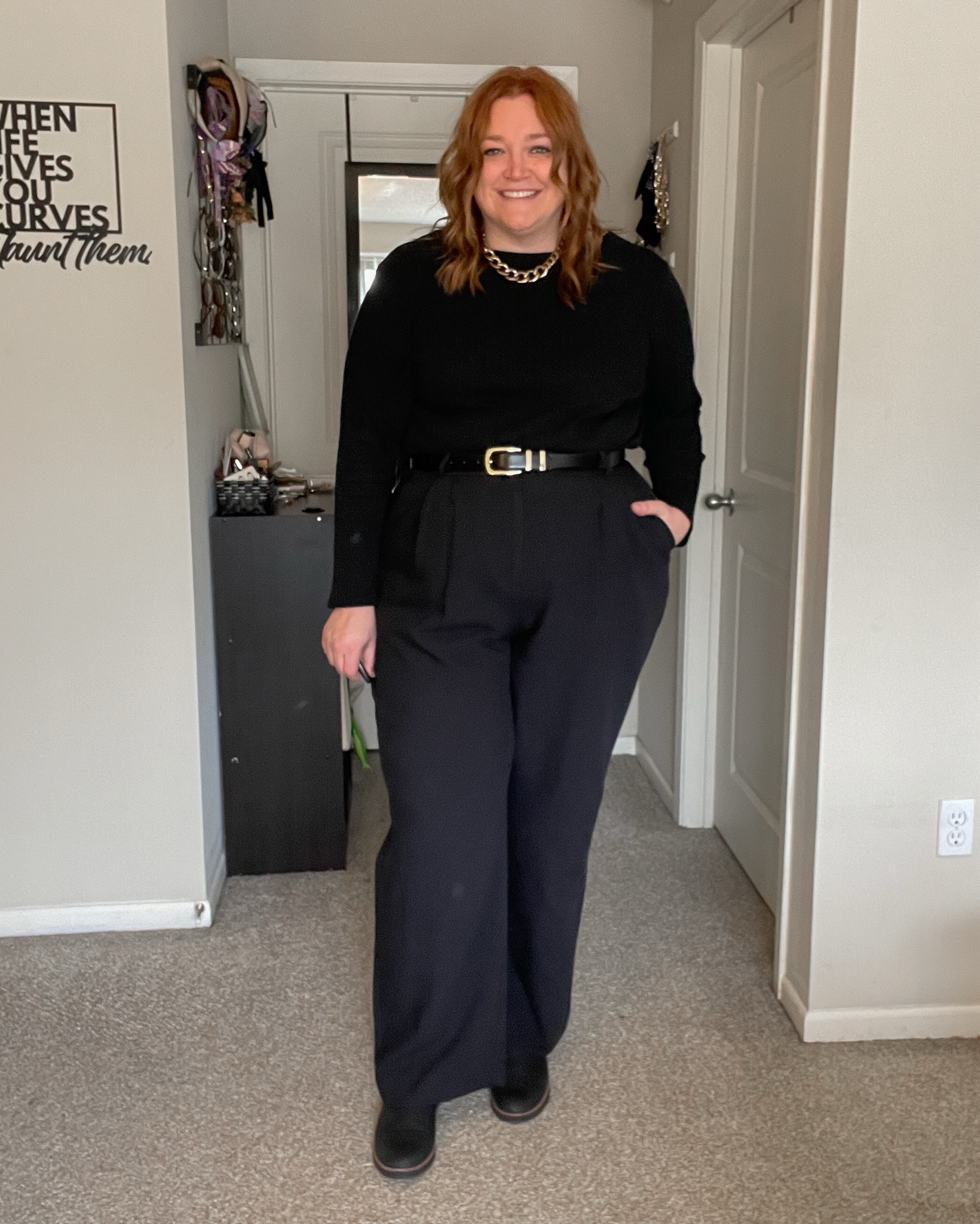 Black and gold work outfit inspiration, 

#LTKPlusSize #LTKMidsize #LTKWorkwear