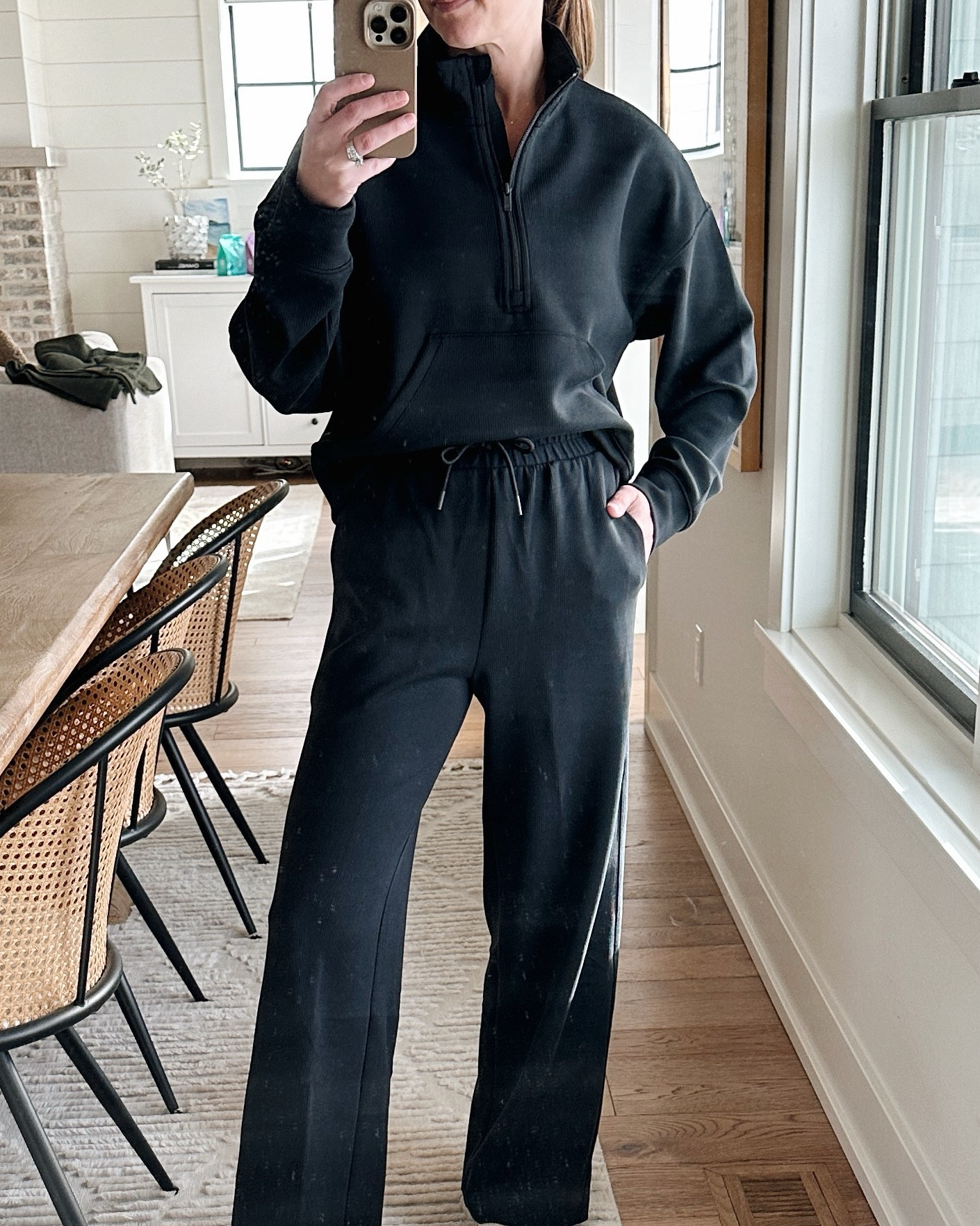 Bottoms size XS (runs big)
Top I went up a size to medium for a slouchier fit

#LTKActive #LTKOver40 #LTKSeasonal