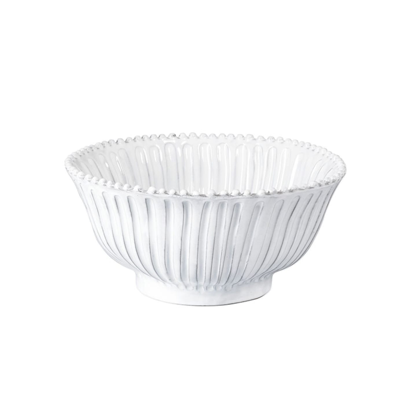 Incanto Stripe Serving Bowls -  White, Medium | The Company Store