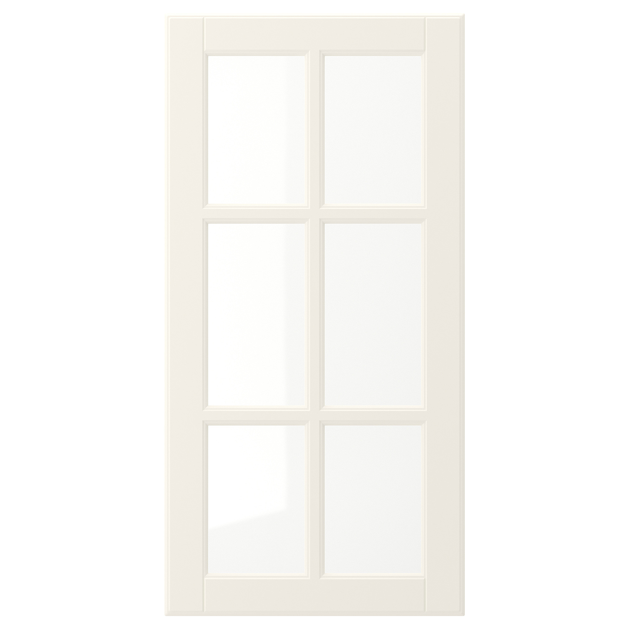 BODBYN Glass door, off-white, 15x30 " | IKEA US