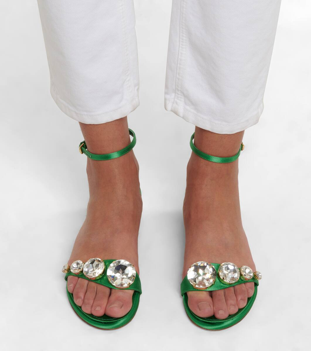 Embellished satin sandals | Mytheresa (US/CA)