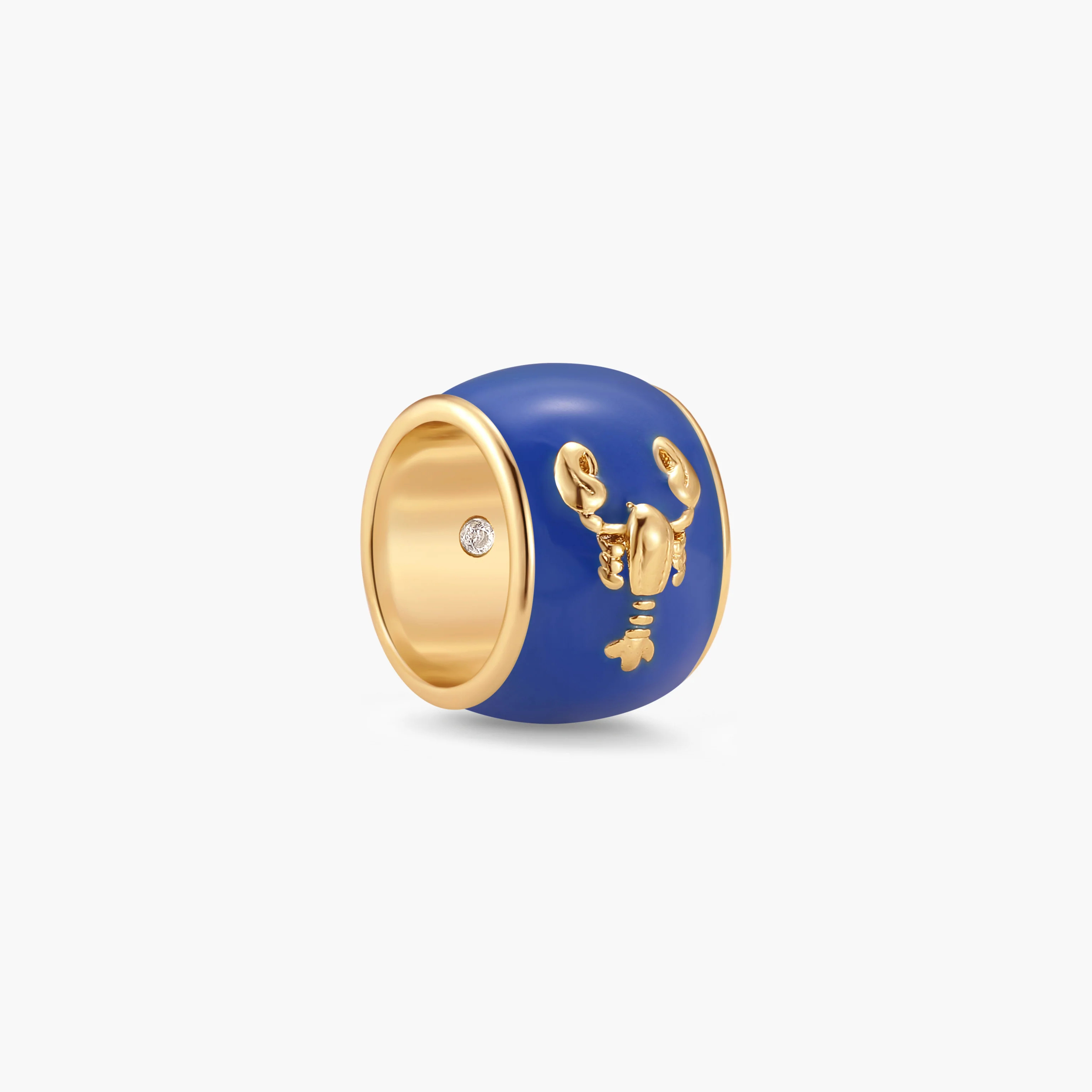 Gaby Lobster Enamel Bead | Brook and York