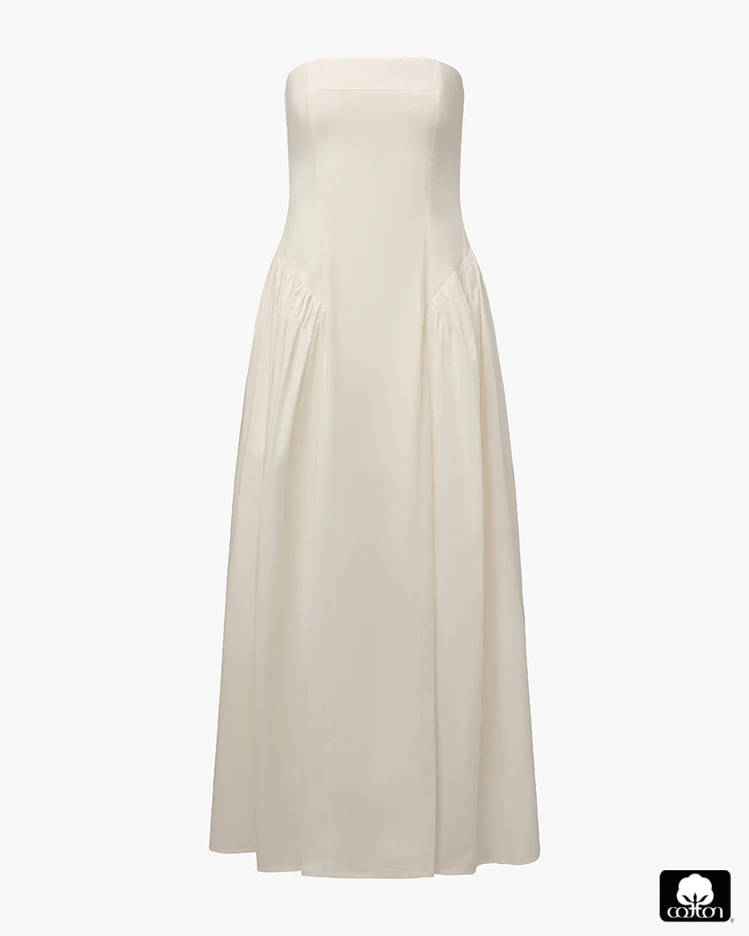 Strapless Corset Ruched Dress | We Wore What