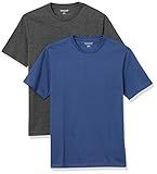 Amazon Essentials Men's Slim-Fit Short-Sleeve Crewneck T-Shirt, Pack of 2 | Amazon (US)