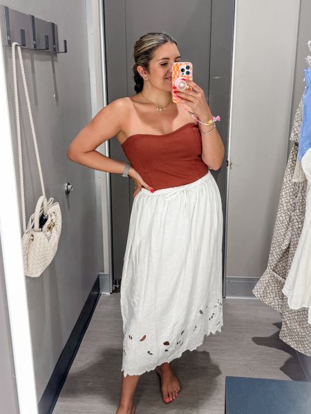 Target summer try on! Size 8 summer fashion. Tube top fits true to size, skirt fits true to size with room. Size down in between.

@targetstyle #target #targetstyle #targetfashion @target 

#LTKFindsUnder50 #LTKMidsize #LTKFindsUnder100