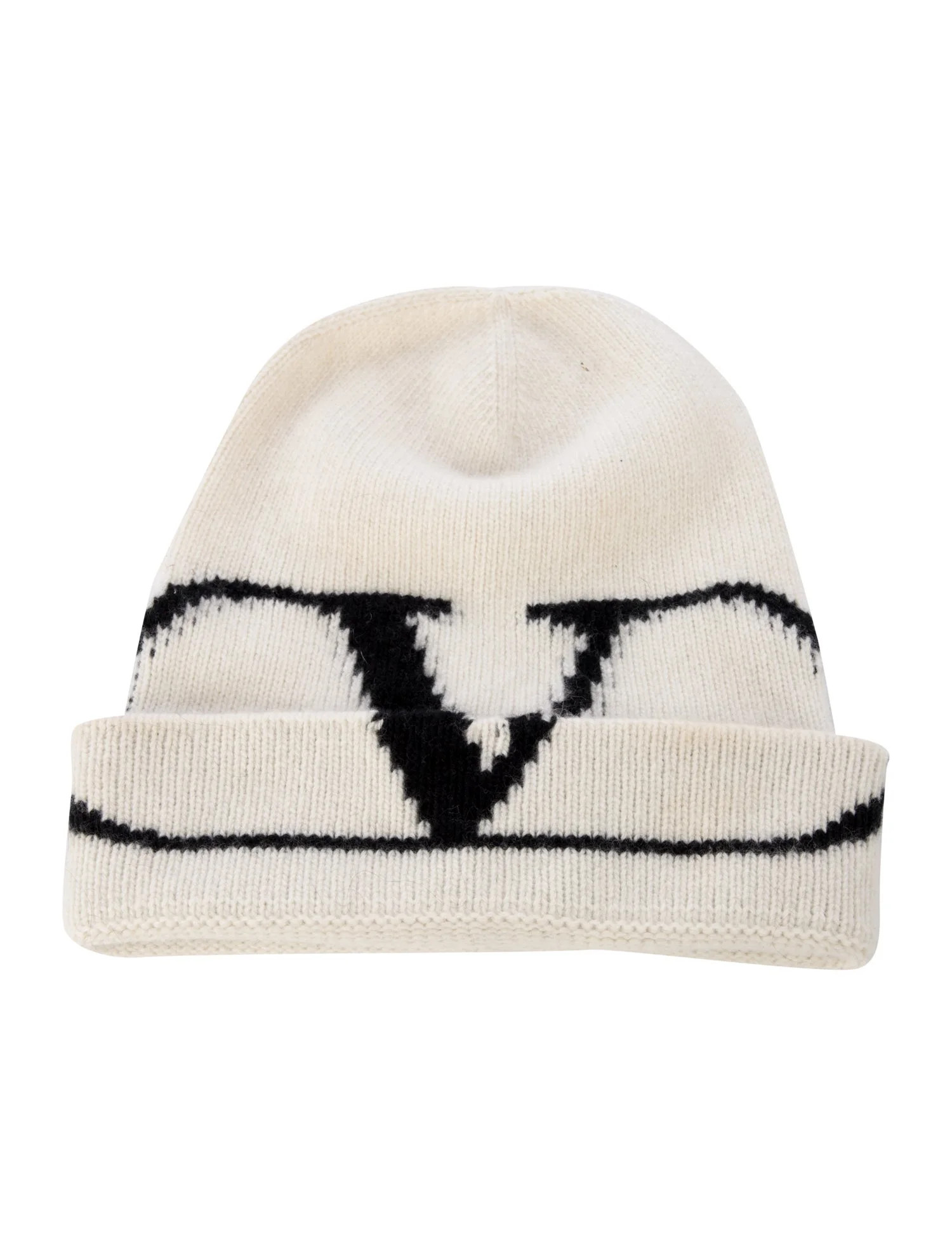 Knit V-Logo Beanie | The RealReal