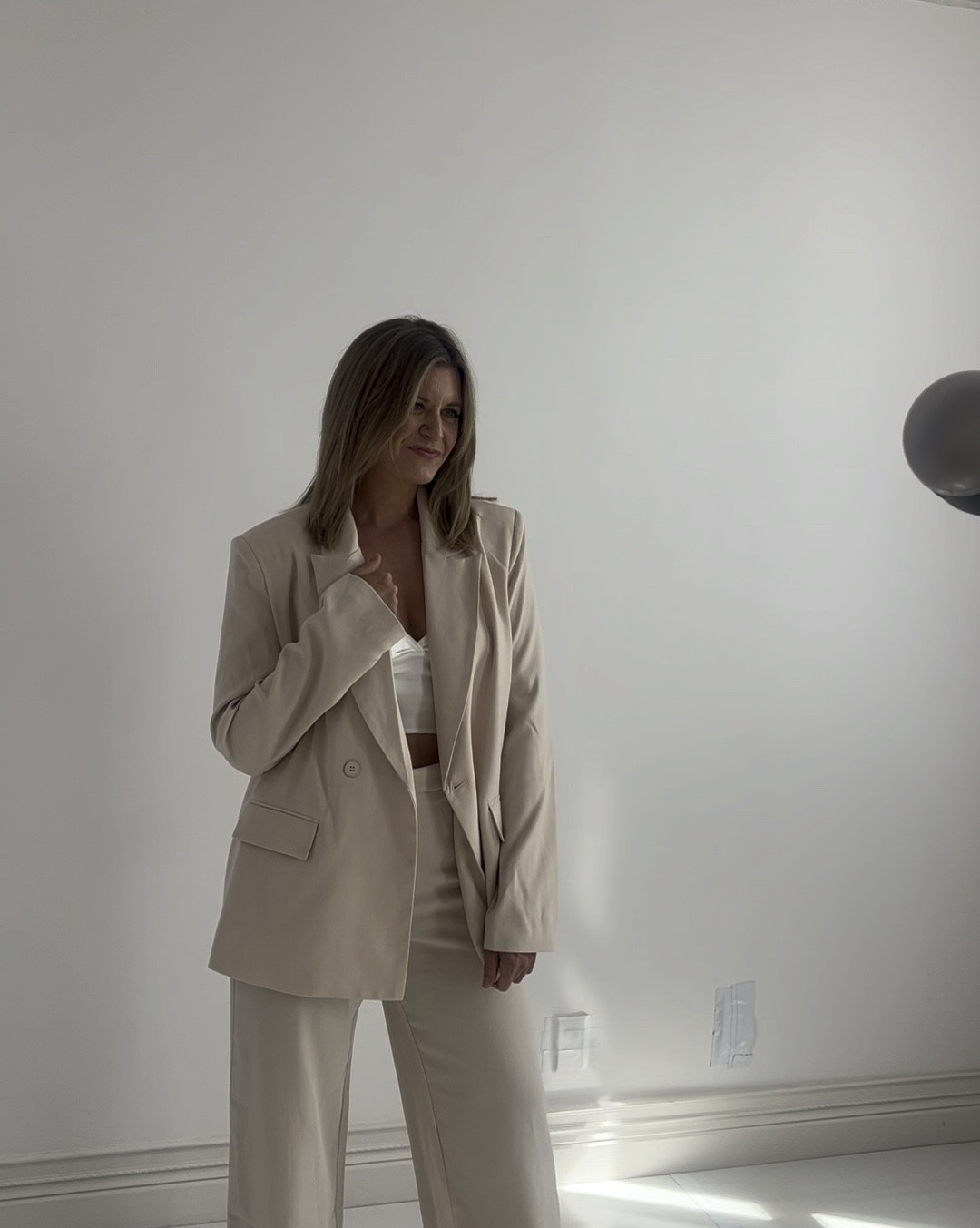 Cream colored suit fashion cute photoshoot workwear 

#LTKWorkwear #LTKStyleTip #LTKWedding