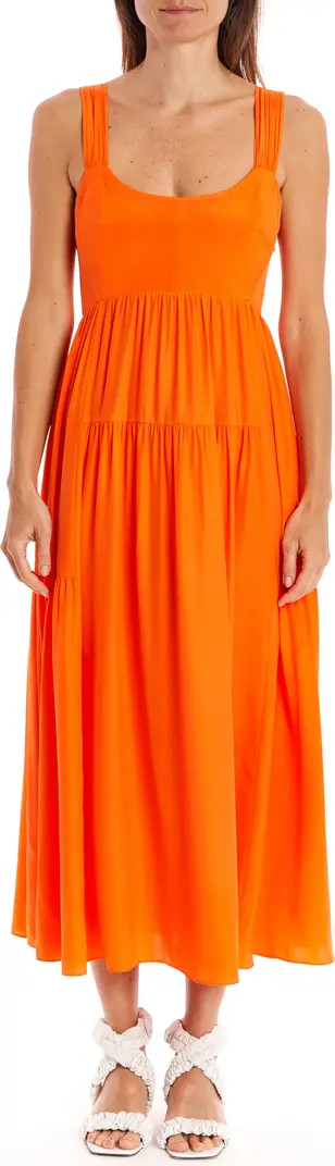 Cutout Back Silk Maxi Dress | Nordstrom