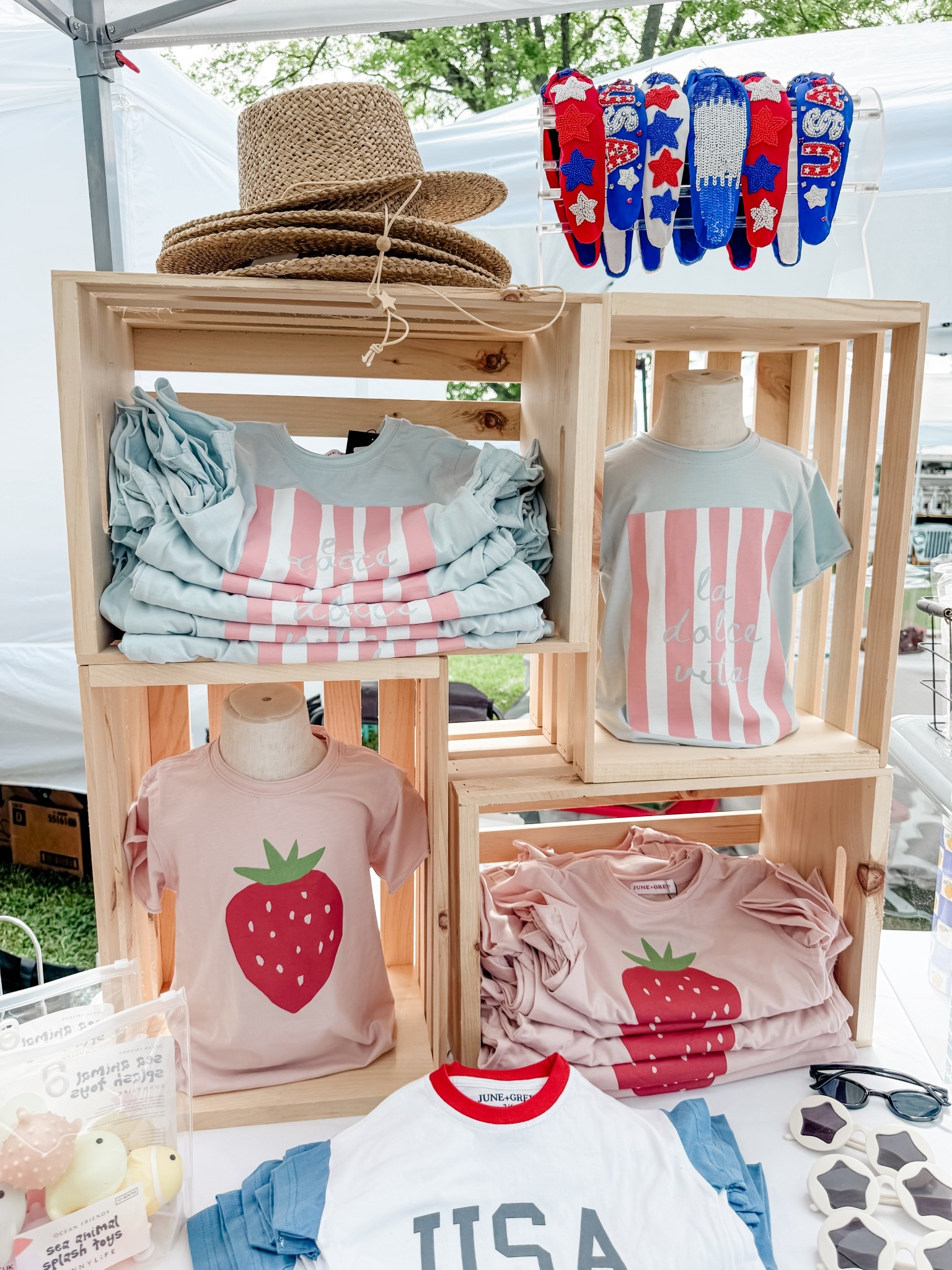 market set up #smallbusiness 