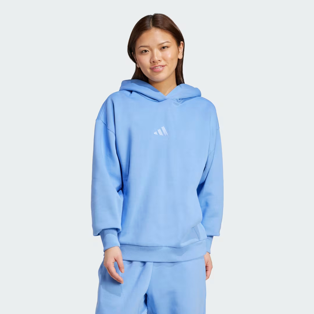 adidas ALL SZN Fleece Loose Hoodie Blue Fusion M - Womens Originals Hoodies & Sweatshirts | adidas (US)
