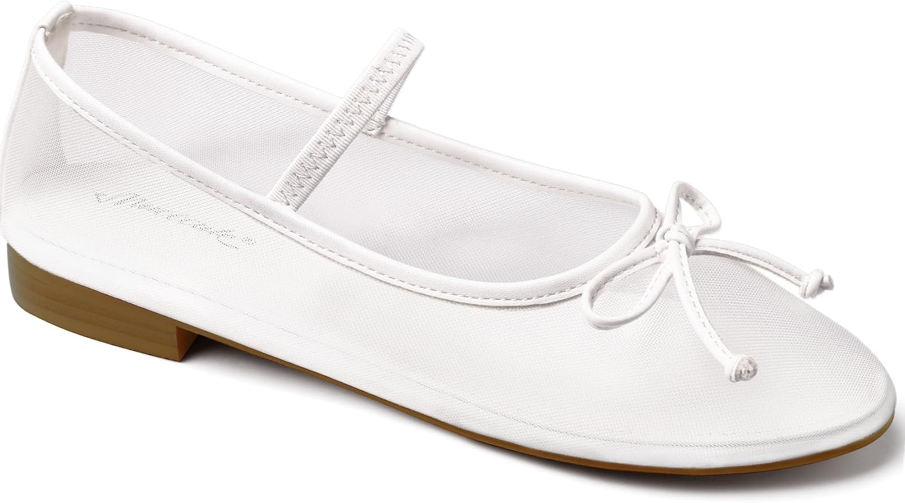 MUCCCUTE Women's Mesh Ballet Flats, Round Toe Ballerina Flats Shoes Casual Dress Mary Jane Flats | Amazon (US)