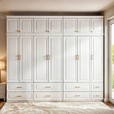 Amaurys Solid + Manufactured Wood Armoire | Wayfair North America