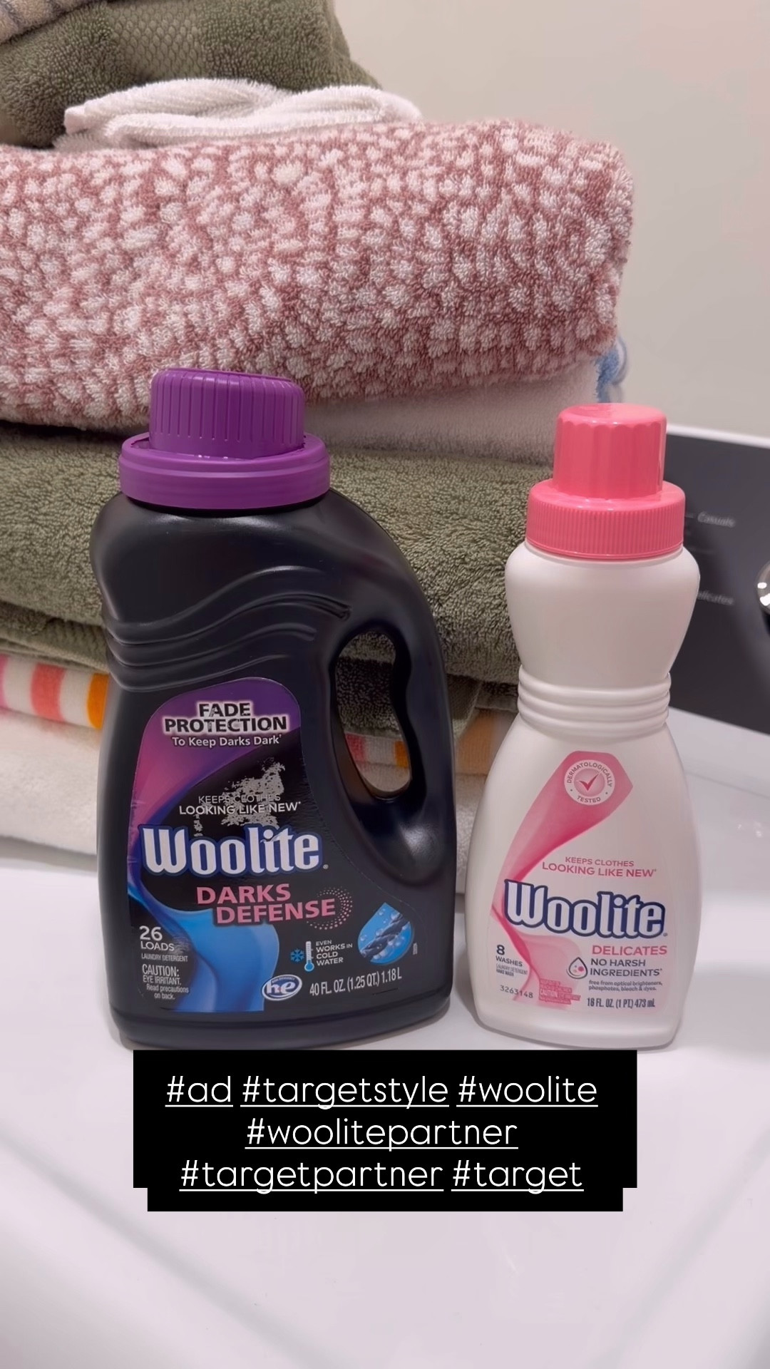  #ad Time to wash the kids laundry and we love the @woolite_us Darks Defense specifically for darker clothes. Protects against fading and pilling for up to 20 washes and against stretching for up to 6 washes I feel like kids are so rough with their clothing so this has helped tremendously! @target #TargetStyle #Woolite #woolitepartner #TargetPartner #Target

