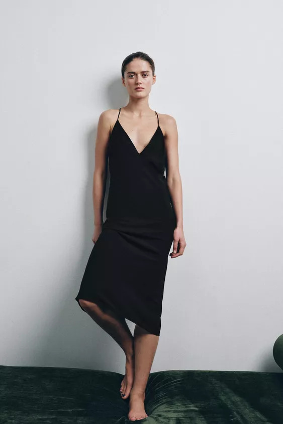 MULTIPOSITION STRAPPY LINING DRESS | Zara UK