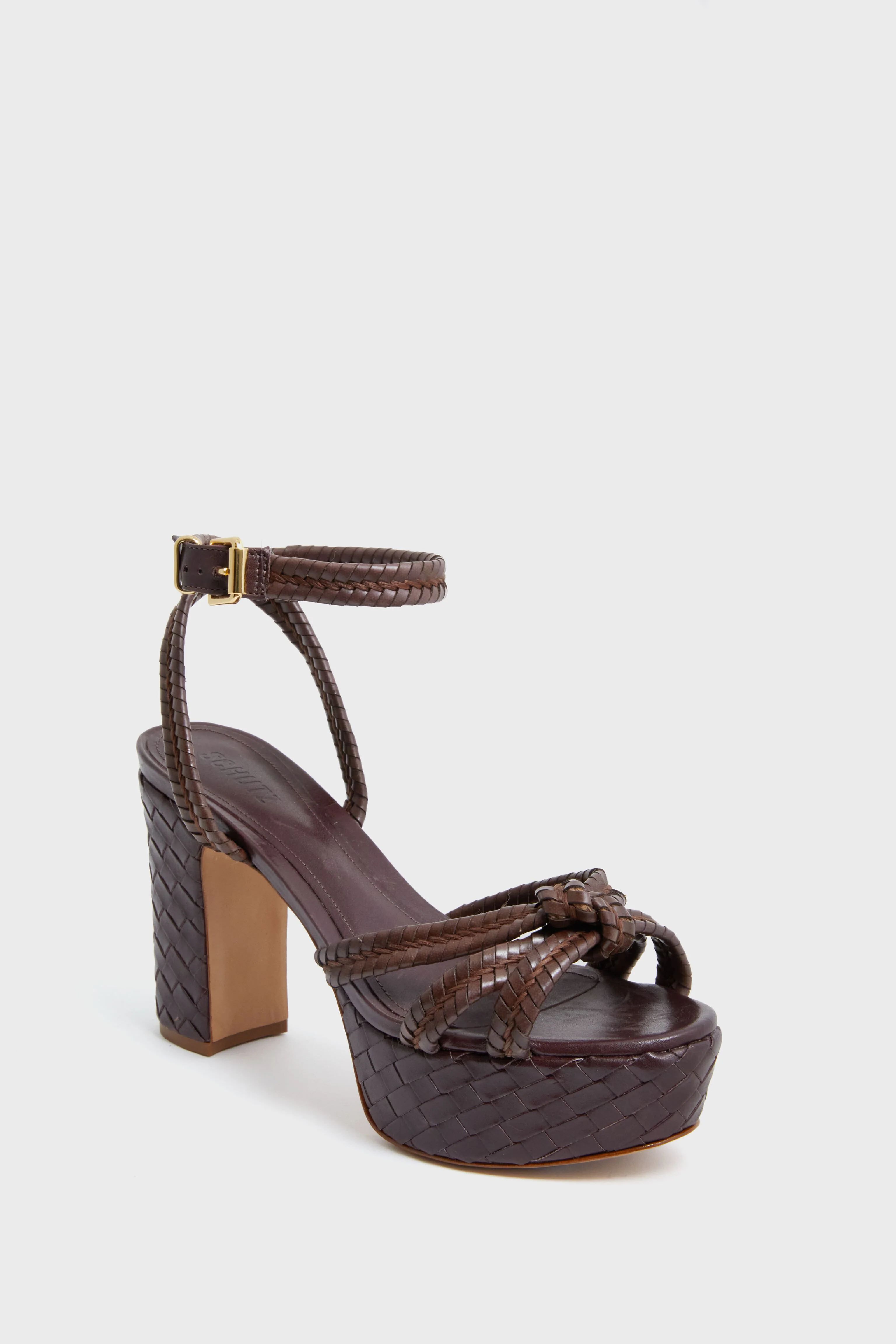 Dark Chocolate Kathleen Platform Heels | Tuckernuck (US)