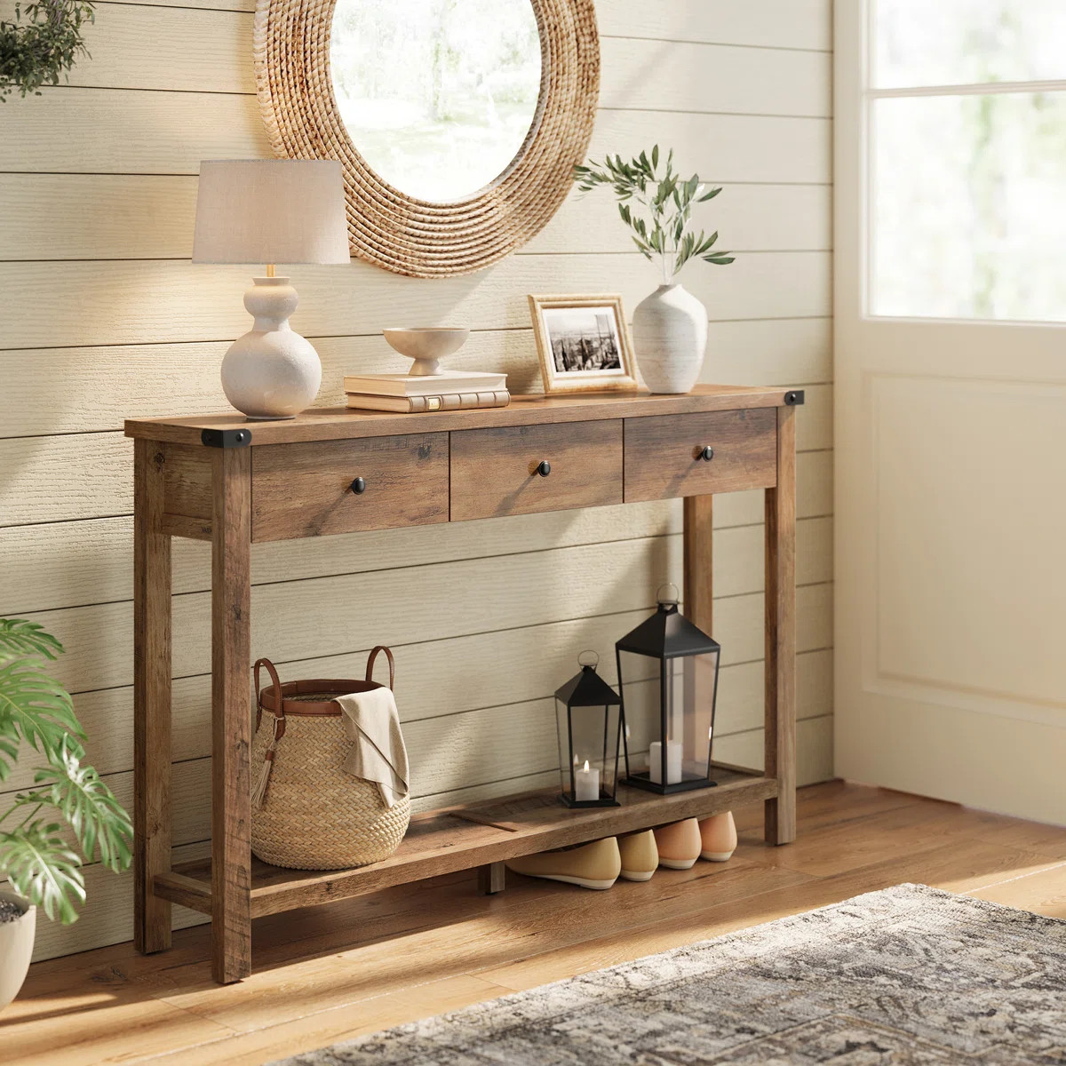Sahai Console Table with 3 Drawers | Wayfair North America