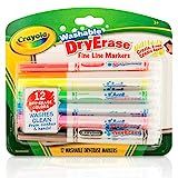 Amazon.com: Crayola 98-5912 Washable Dry-Erase Fine Line Markers, 12 Classic Colors Non-Toxic Art... | Amazon (US)