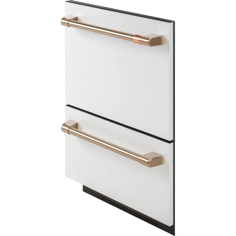 Cafe Cdd420p 24" Wide Double Drawer Dishwasher - Matte White / Brushed Bronze | Walmart (US)