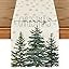 Artoid Mode Beige Pine Tree Snowflake Merry Christmas Table Runner, Seasonal Winter Xmas Holiday ... | Amazon (US)