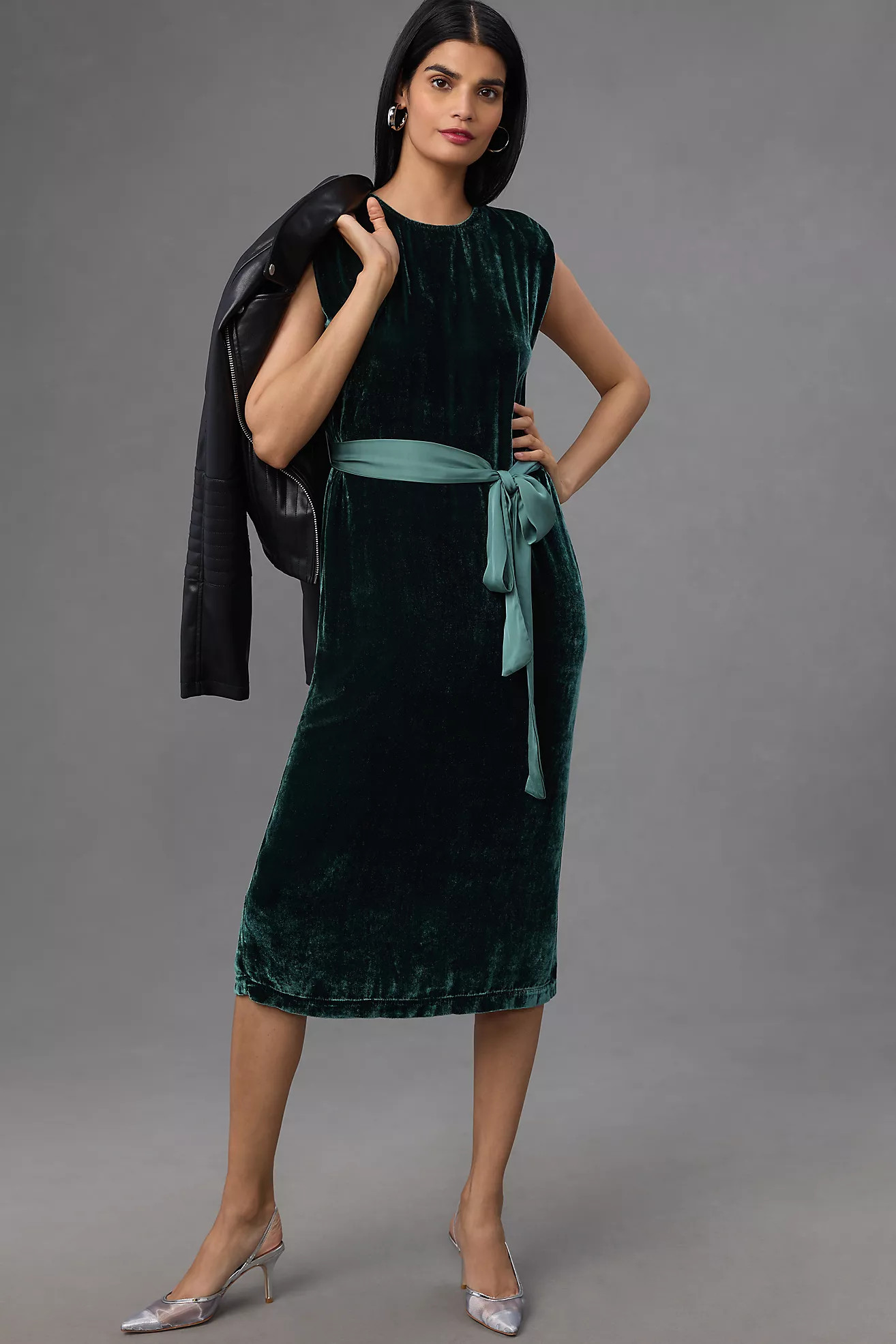 Velvet by Graham & Spencer Sleeveless Velvet Midi Dress | Anthropologie (US)