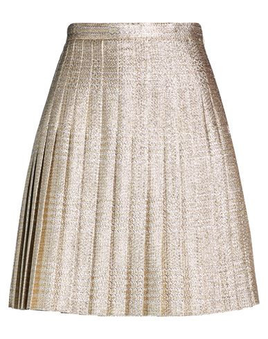 Celine Woman Mini skirt Gold Size 2 Metallic Polyester, Silk | YOOX (US)