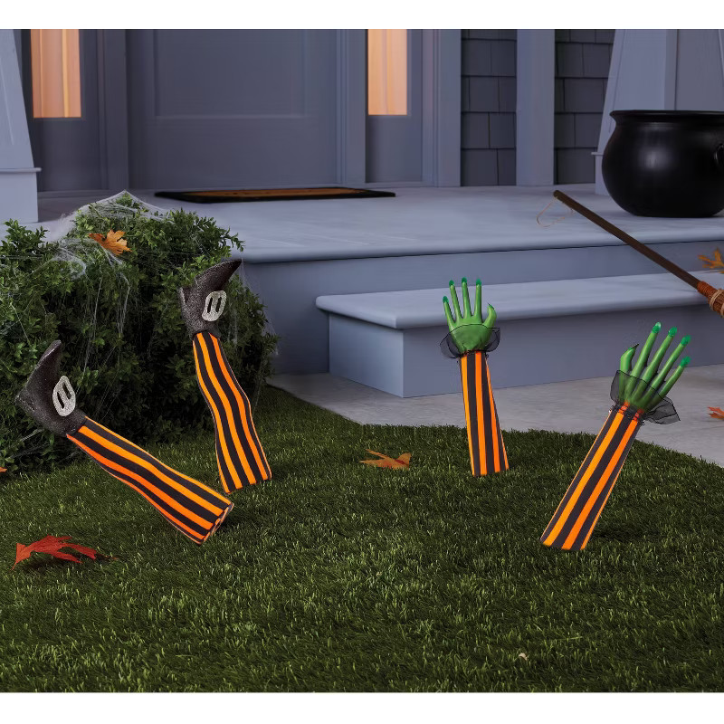2pk Witch Feet Halloween Decorative Yard Stakes - Hyde & EEK! Boutique™ | Target