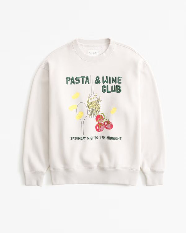 Pasta Graphic Vintage Sunday Crew | Abercrombie & Fitch (US)