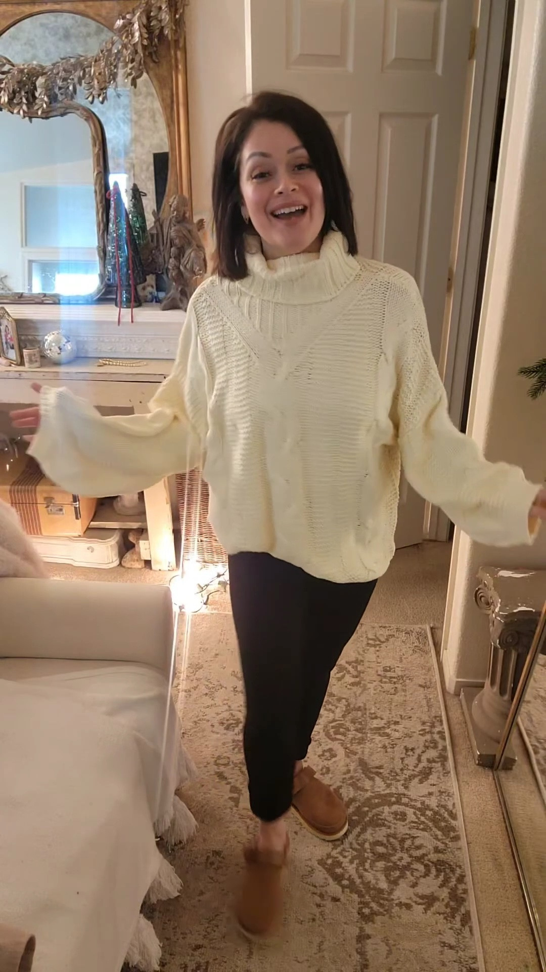 Such a beautiful sweater! I sized up for an oversized style.
#LTKSaleAlert
#cozysweater

#LTKHoliday #LTKCyberWeek #LTKStyleTip