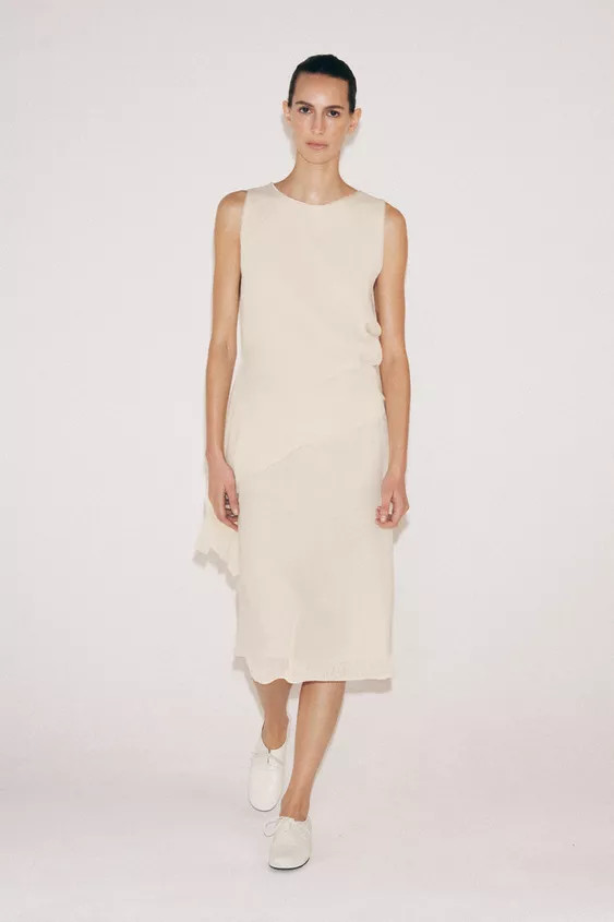 DOUBLE-EFFECT MIDI SKIRT | Zara UK