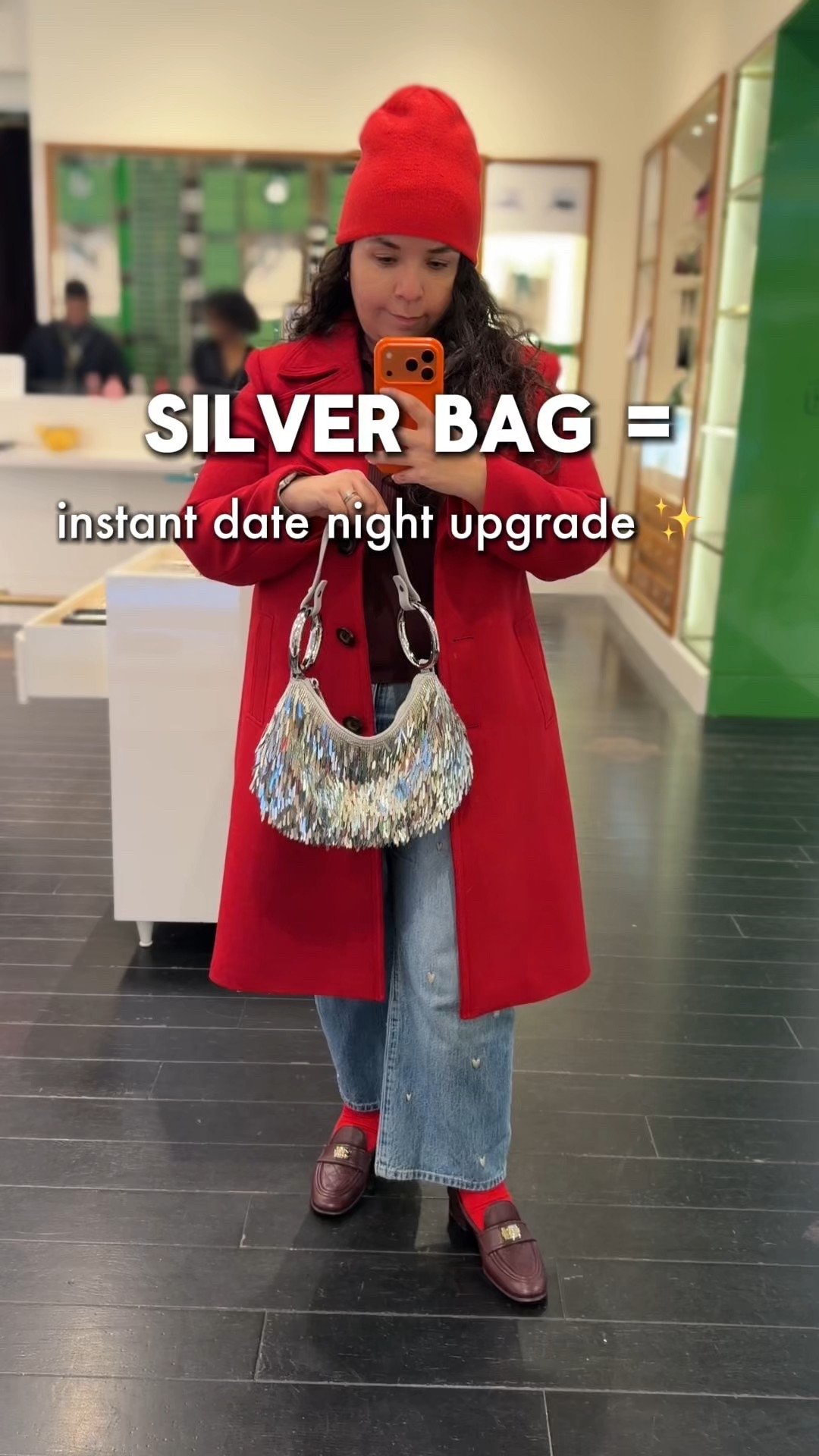 This silver Kate Spade bag is one of those pieces that instantly elevates a look.
Perfect for date night, dinners, or any dressed-up moment where you want something fun but still chic.
I love silver as a neutral, it works year-round and adds just the right amount of shine without feeling overdone.
Linked here, plus a few similar options if you’re looking for that polished, night-out vibe.

#LTKSeasonal #LTKOver40