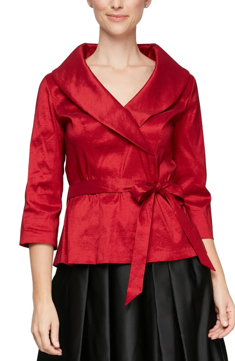 Brushed Satin Tie Waist Blouse | Nordstrom