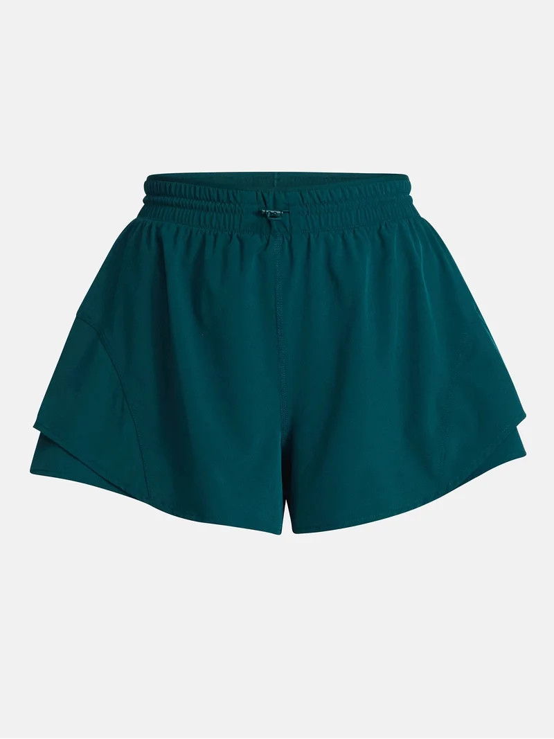 Avia Women's and Women's Plus Flounce Running Shorts, Sizes XS-4X | Walmart (US)