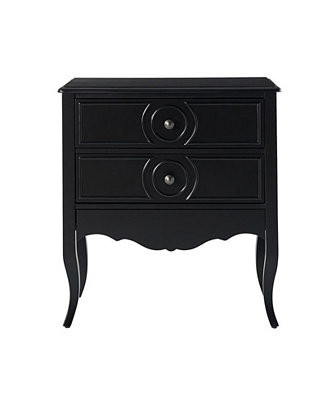 Classic Sidney 3-Drawer Nightstand with Built-In Outlets | Macy's