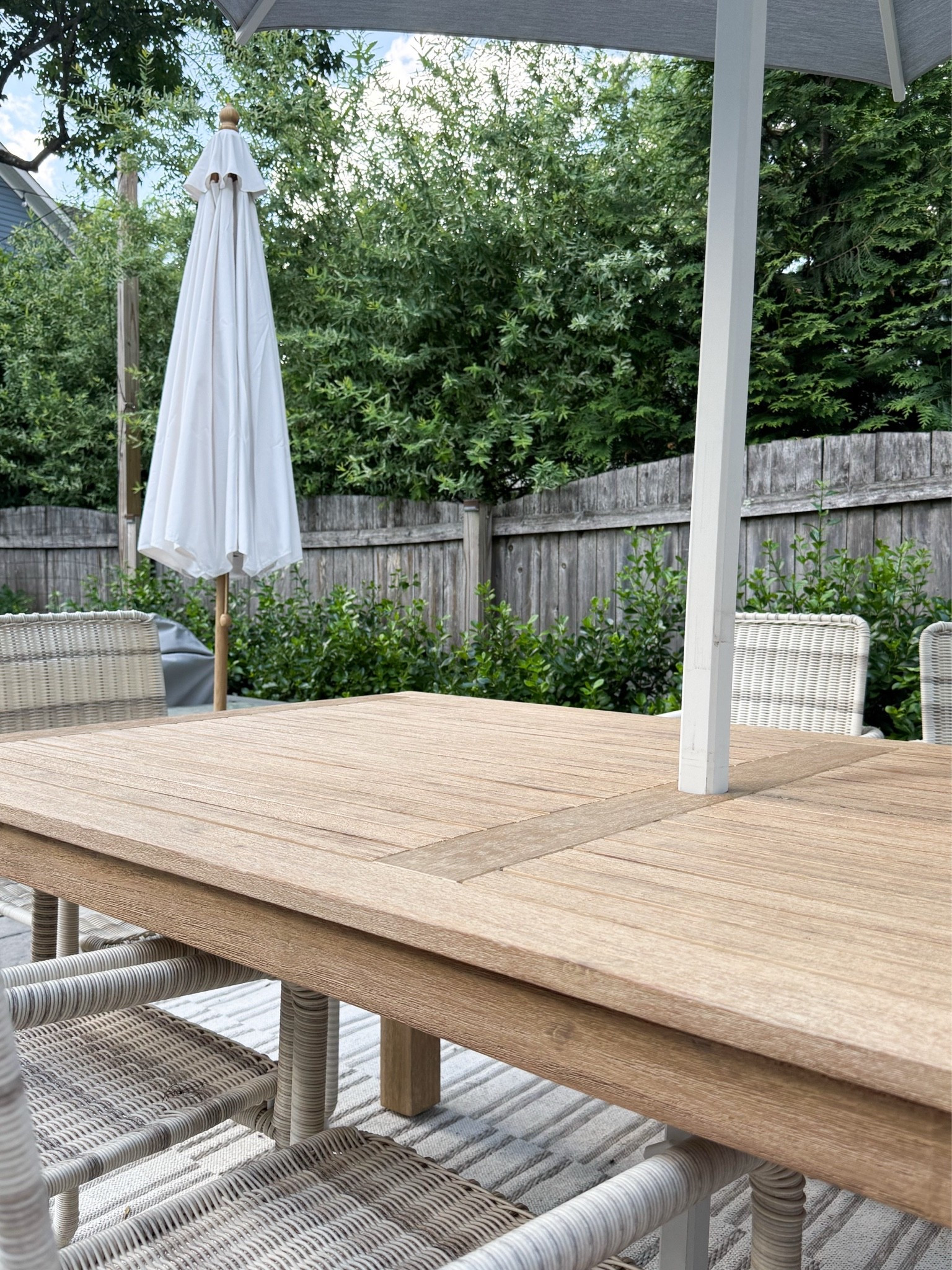 Really so happy with this outdoor dining table from @Wayfair! Super affordable, well-made and arrives in 3 days. May
New sitting out here so enjoyable!

#LTKHome #LTKSeasonal #LTKSaleAlert