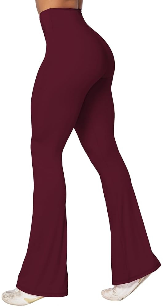 Sunzel Flare Leggings, Crossover Yoga Pants with Tummy Control, High-Waisted and Wide Leg | Amazon (US)