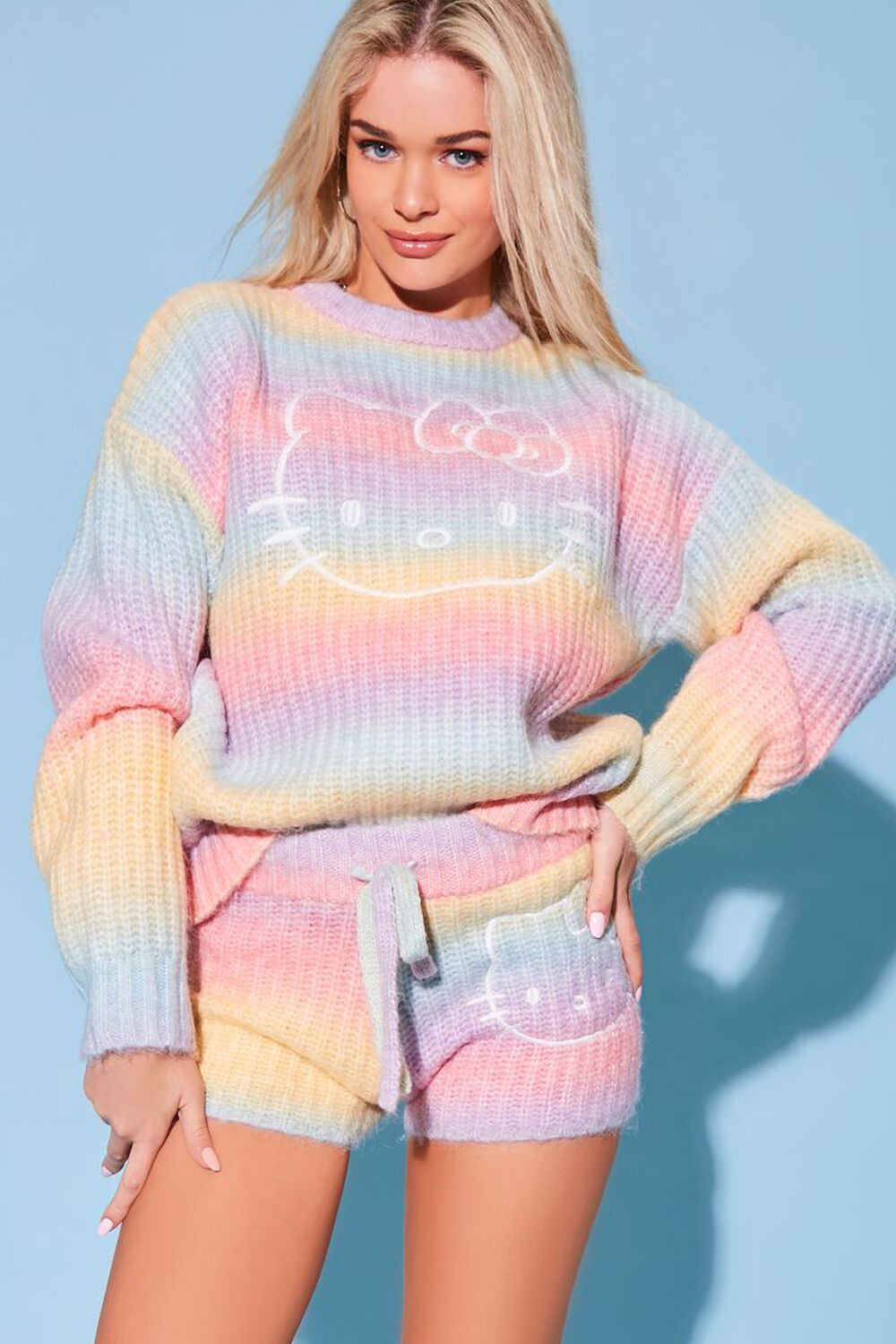 Embroidered Hello Kitty Shorts | Forever 21 (US)