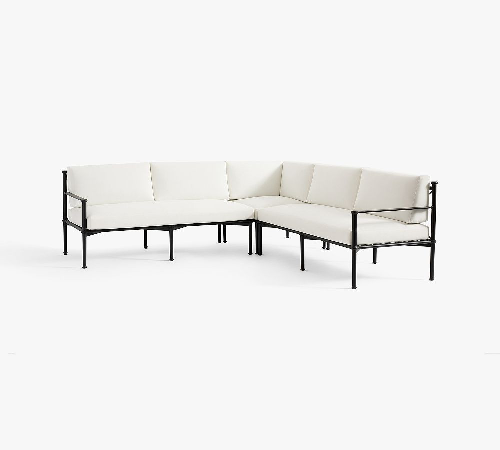Ellis Metal 3-Piece Outdoor Sectional (101") | Pottery Barn (US)