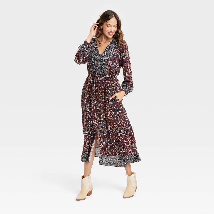 Women's Long Sleeve Button-Front Dress - Knox Rose™ | Target