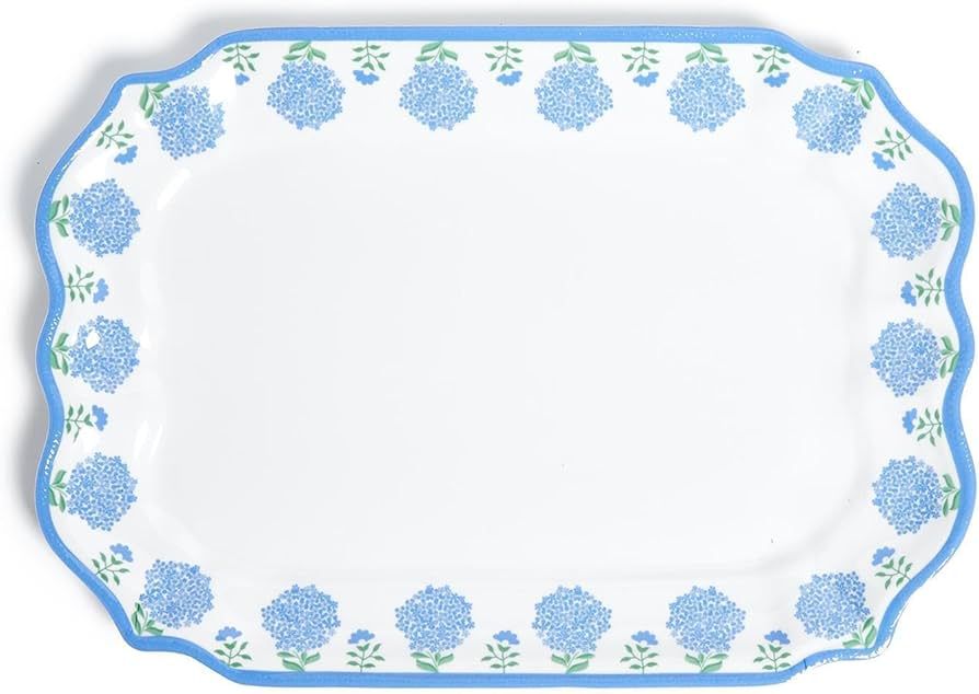 Two's Company Hydrangea Melamine Platter - Melamine | Amazon (US)