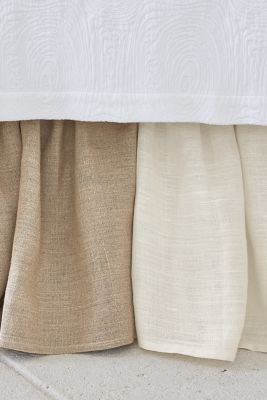 Gathered Linen Bedskirt | Soft Surroundings