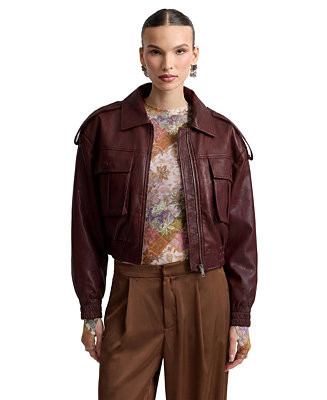 Women's Oversized Strong Shoulder Jacket | Macy's
